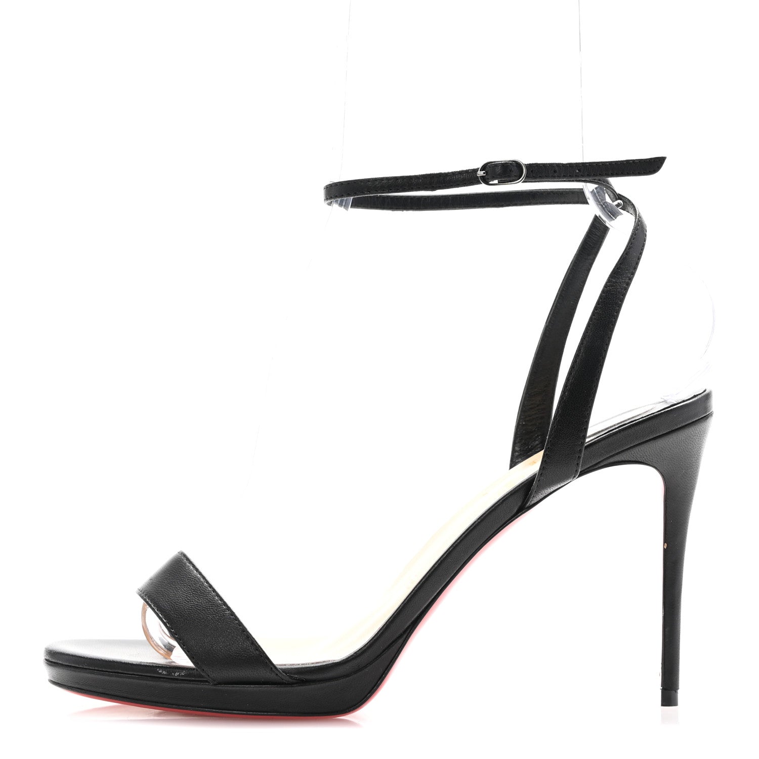 Christian Louboutin Nappa Loubigirl 100 Sandals 39.5 Black 1 of 9