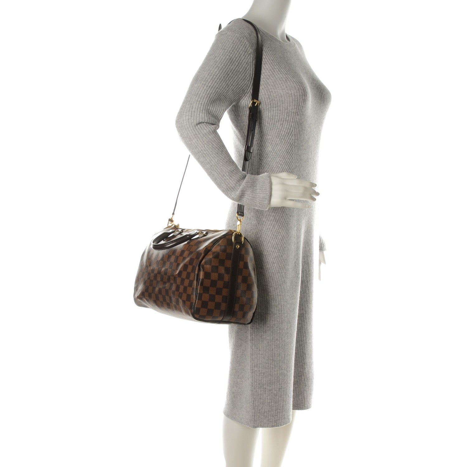 Louis Vuitton Damier Ebene Speedy Bandouliere 30 2 of 10