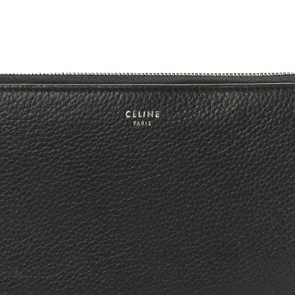 Celine Calfskin Large Zip Around Multifunction Wallet Black Citron 7 of 8