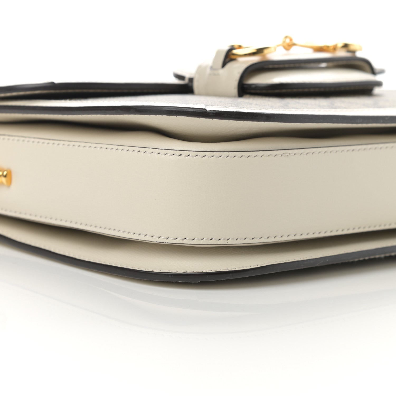 Gucci GG Supreme Monogram Horsebit 1955 Shoulder Bag Beige Mystic White 10 of 12