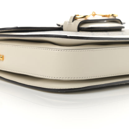 Gucci GG Supreme Monogram Horsebit 1955 Shoulder Bag Beige Mystic White 10 of 12