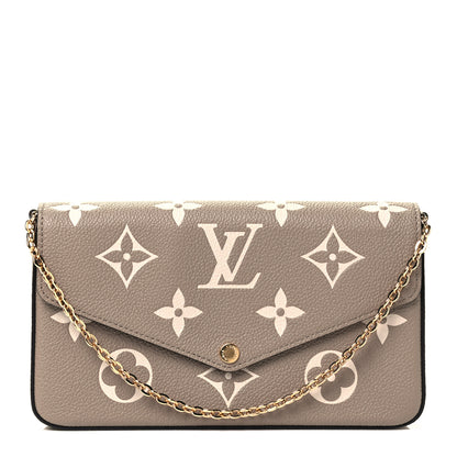Louis Vuitton Empreinte Monogram Giant Felicie Pochette Tourterelle Creme 1 of 5