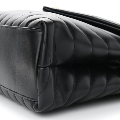 Saint Laurent Calfskin Y Quilted Monogram Medium Loulou Chain Satchel Black 8 of 8