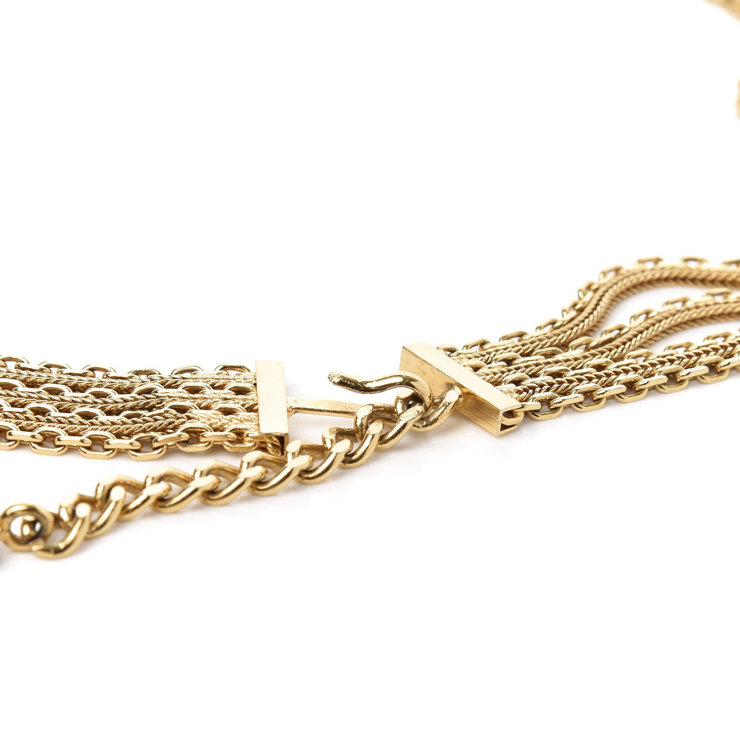 Chanel Chain CC Medallion Belt Gold 3 of 7