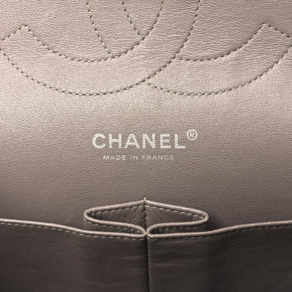 Chanel Patent Calfskin Quilted Jumbo Double Flap Grey 6 of 15