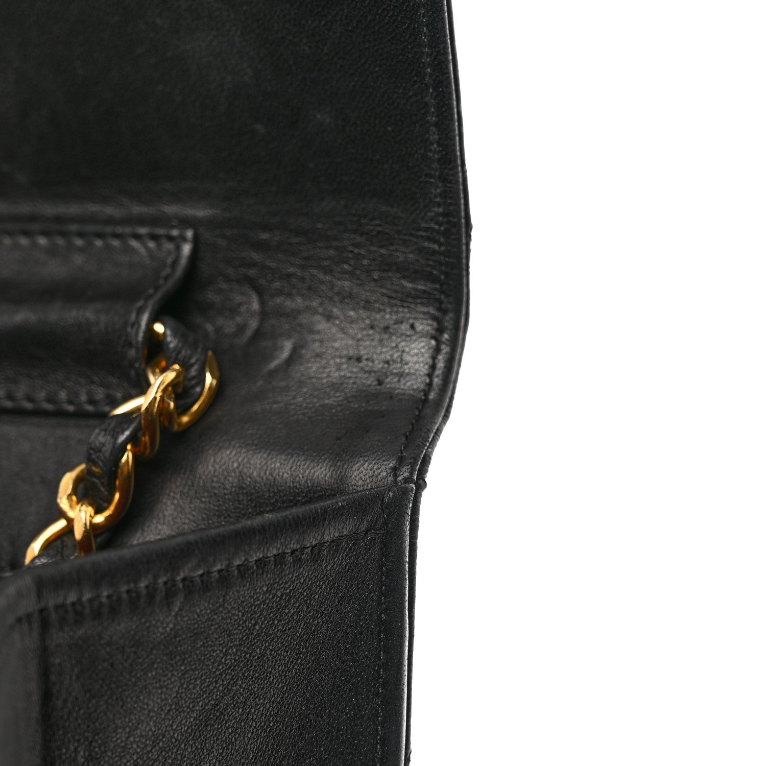 Chanel Lambskin Quilted Small Single Flap Bag Black 12 of 13