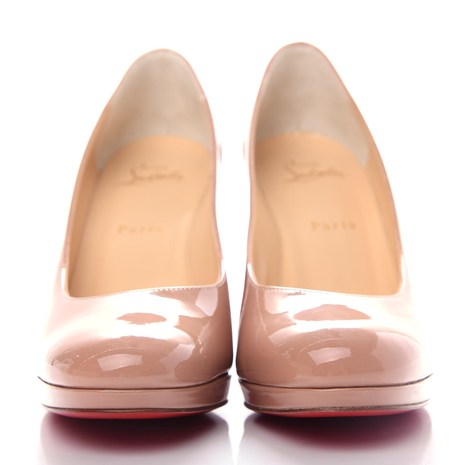Christian Louboutin Patent Kabetts 100 Pumps 39.5 Nude 2 of 10