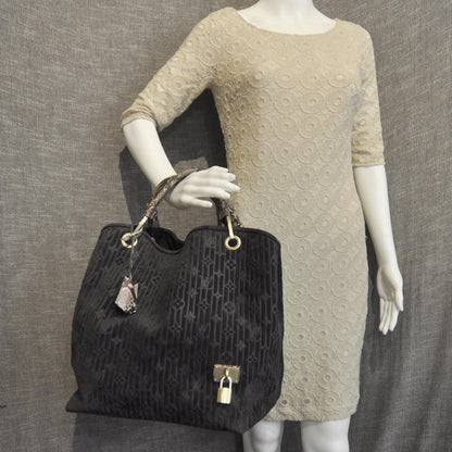 Louis Vuitton Suede Python Monogram Whisper GM Khol 2 of 8