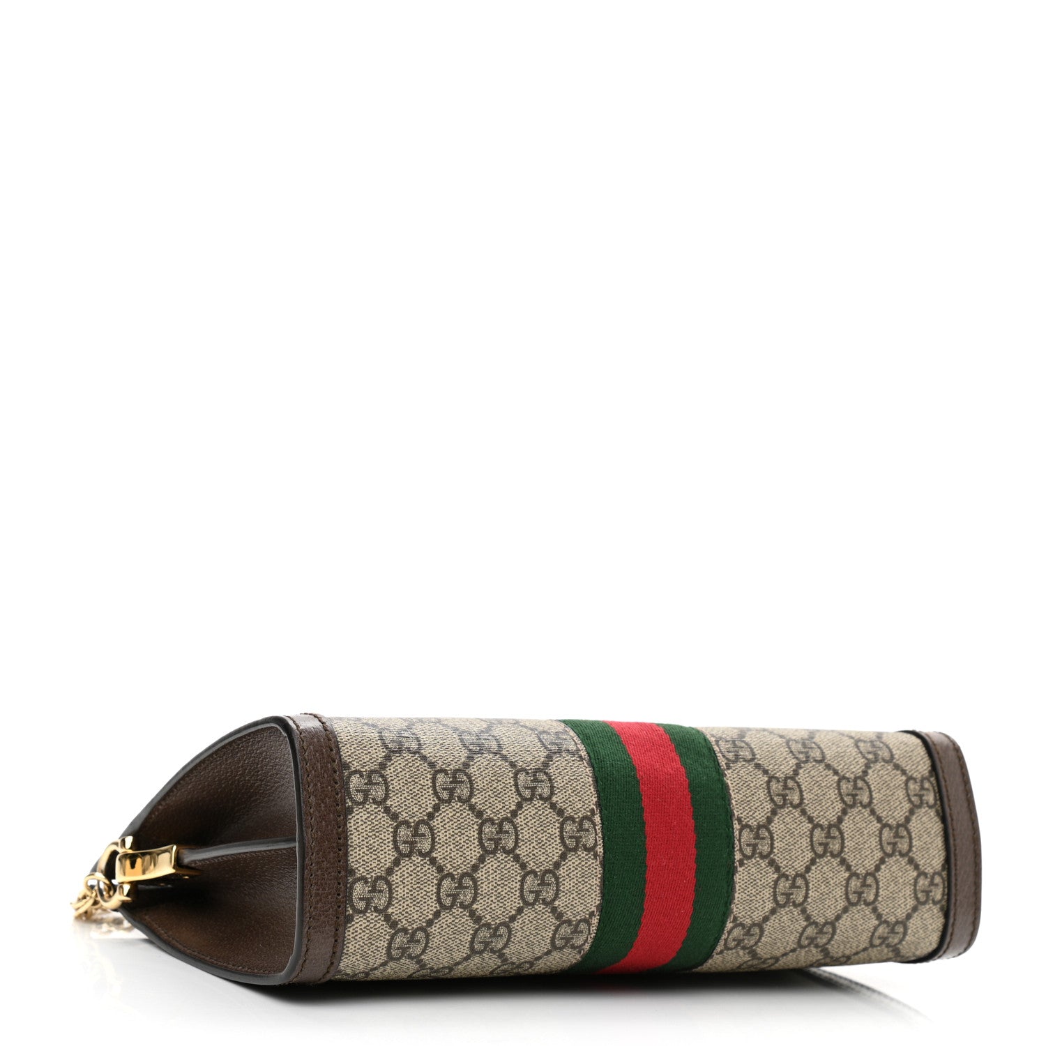 Gucci GG Supreme Monogram Web Small Ophidia Chain Shoulder Bag Brown 9 of 11