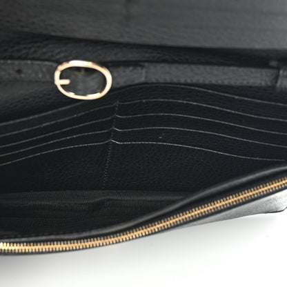 Gucci Dollar Calfskin Mini Swing Wallet Bag Black 4 of 8