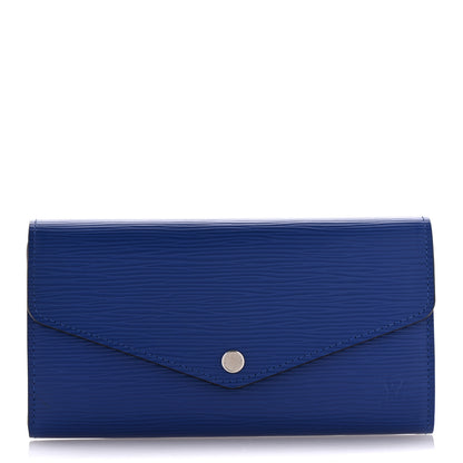 Louis Vuitton Epi Sarah Wallet NM Blue Celeste 1 of 8