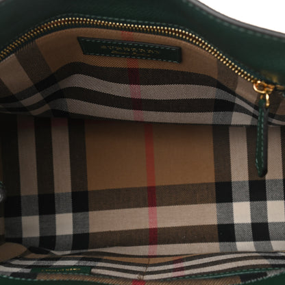 Burberry Soft Grain Calfskin Medium Buckle Tote Dark Green 5 of 11