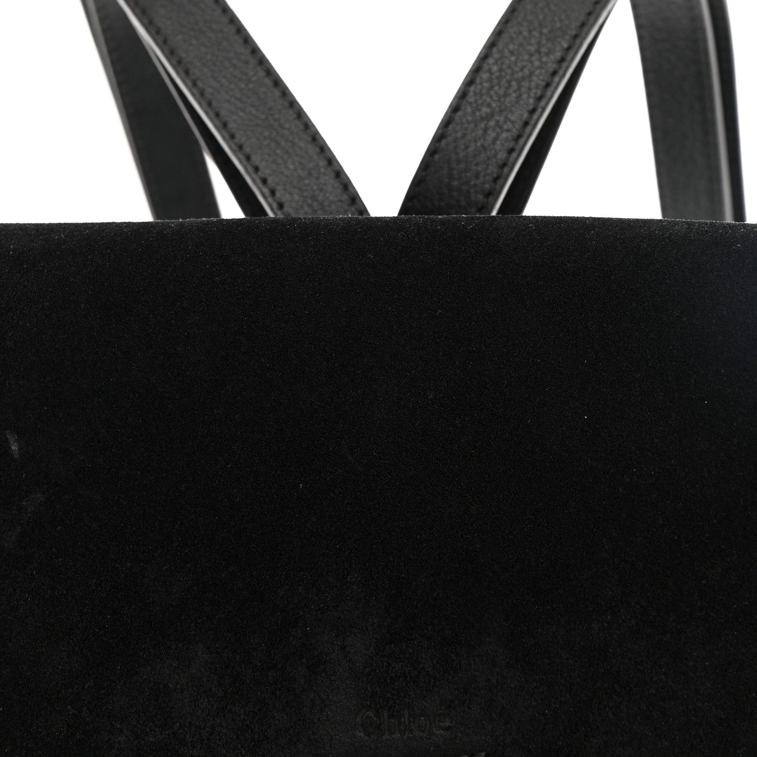 Chloe Suede Calfskin Medium Faye Backpack Black Black 8 of 10