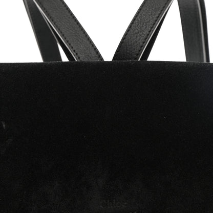 Chloe Suede Calfskin Medium Faye Backpack Black Black 8 of 10