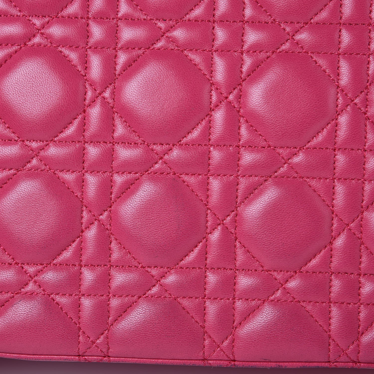Christian Dior Lambskin Cannage Large Miss Dior Flap Pink 9 of 12
