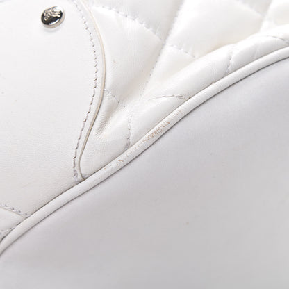 Burberry Calfskin Quilted Bucket Shoulder Bag White 11 of 18