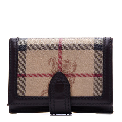Burberry Haymarket Check Wallet Brown 1 of 12