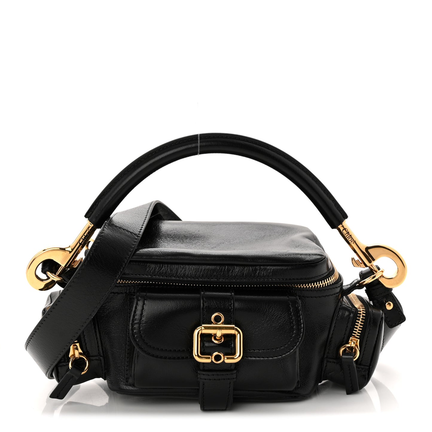 Shiny Buffalo Small Double Carry Camera Bag Black