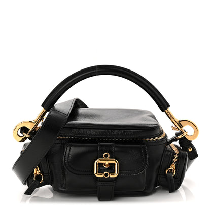 Chloe Shiny Buffalo Small Double Carry Camera Bag Black 1 of 10