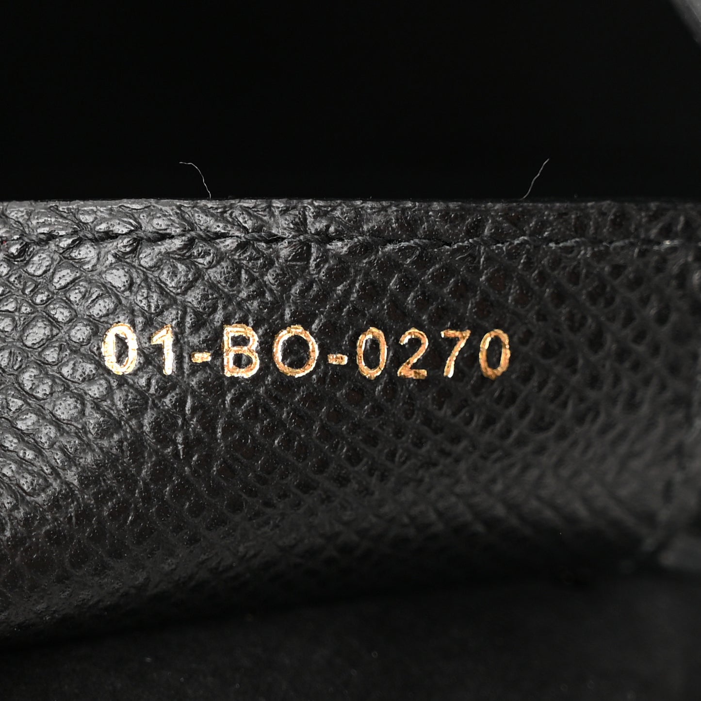 Grained Calfskin Saddle Bag Black