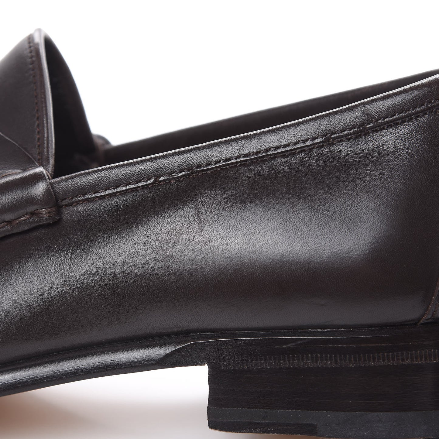 Calfskin Mens 1953 Horsebit Loafers 6 Marrone