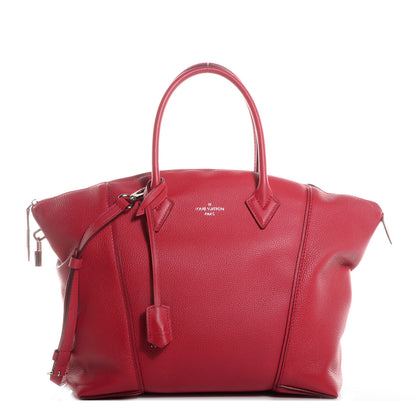 Louis Vuitton Veau Cachemire Soft Lockit MM Framboise 1 of 8