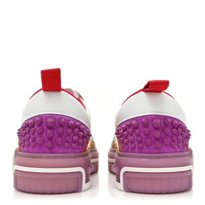 Christian Louboutin Calfskin Suede Spike Astroloubi Donna Low Top Sneakers 40.5 Kismet Supernova 4 of 10