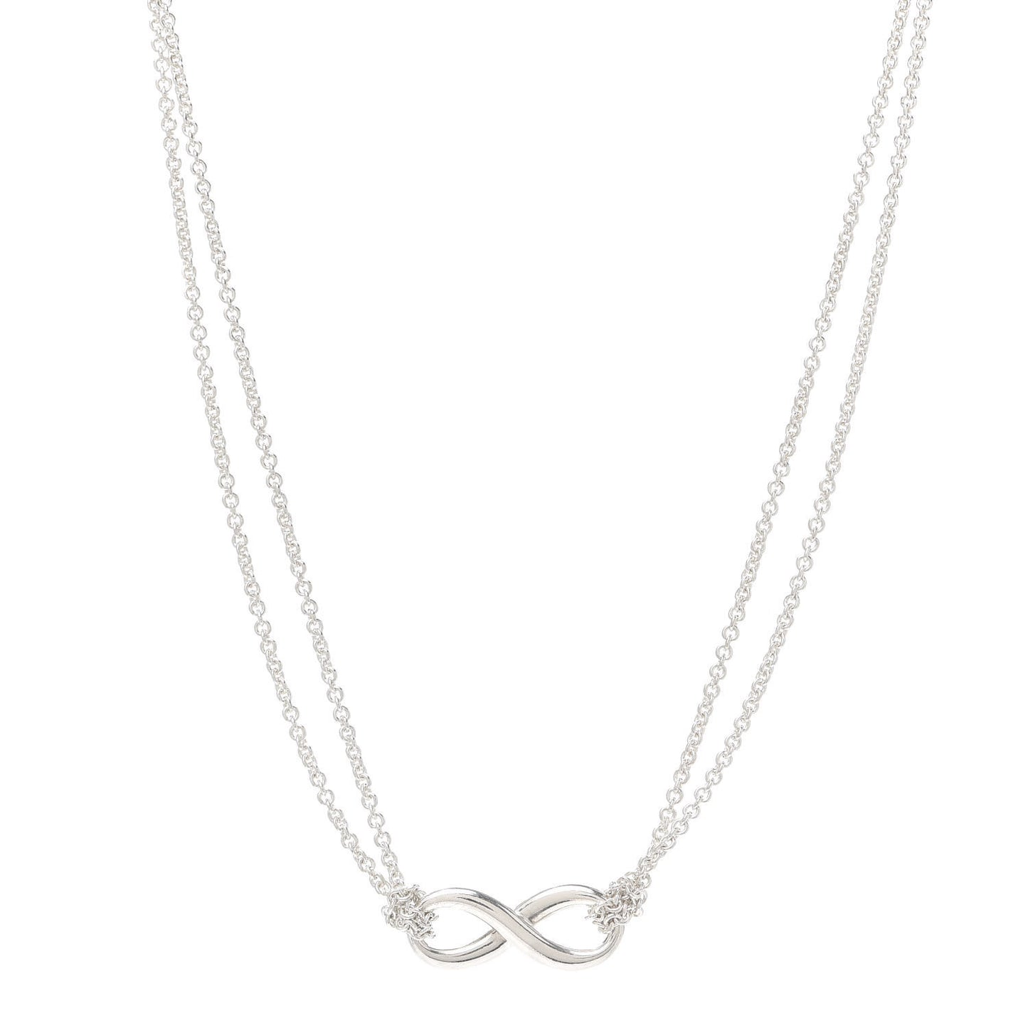 Sterling Silver Infinity Pendant Necklace