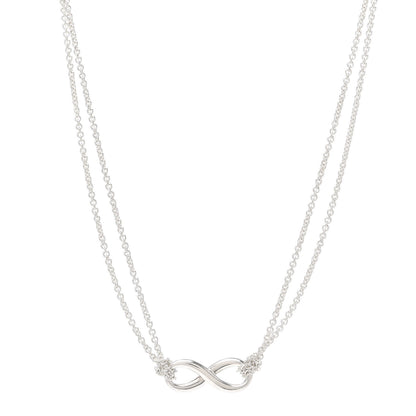Tiffany Sterling Silver Infinity Pendant Necklace 1 of 5