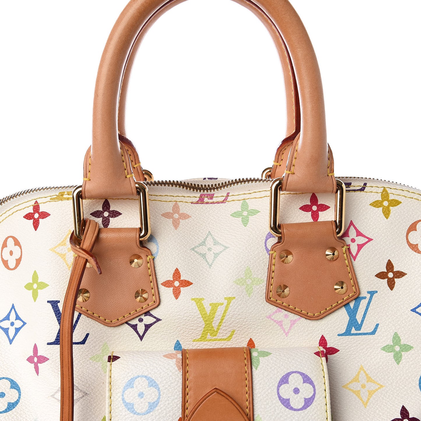 Monogram Multicolor Alma GM White