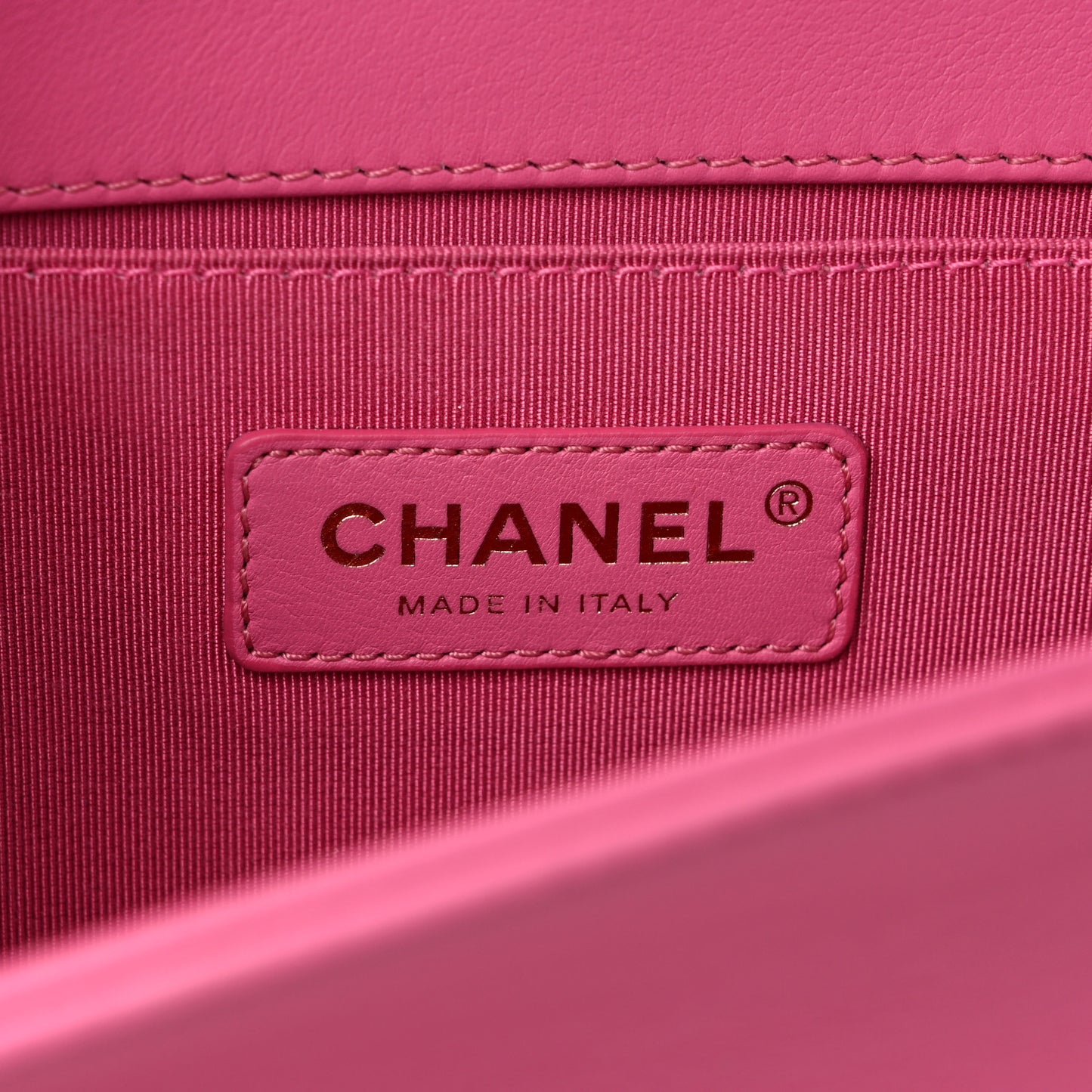 Calfskin Quilted Medium Boy Flap Pink
