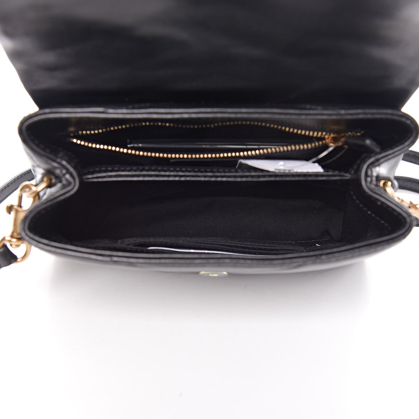 Calfskin Y Quilted Monogram Toy Loulou Crossbody Bag Black
