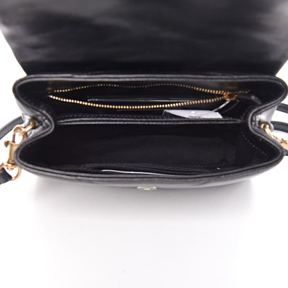 Saint Laurent Calfskin Y Quilted Monogram Toy Loulou Crossbody Bag Black 5 of 9