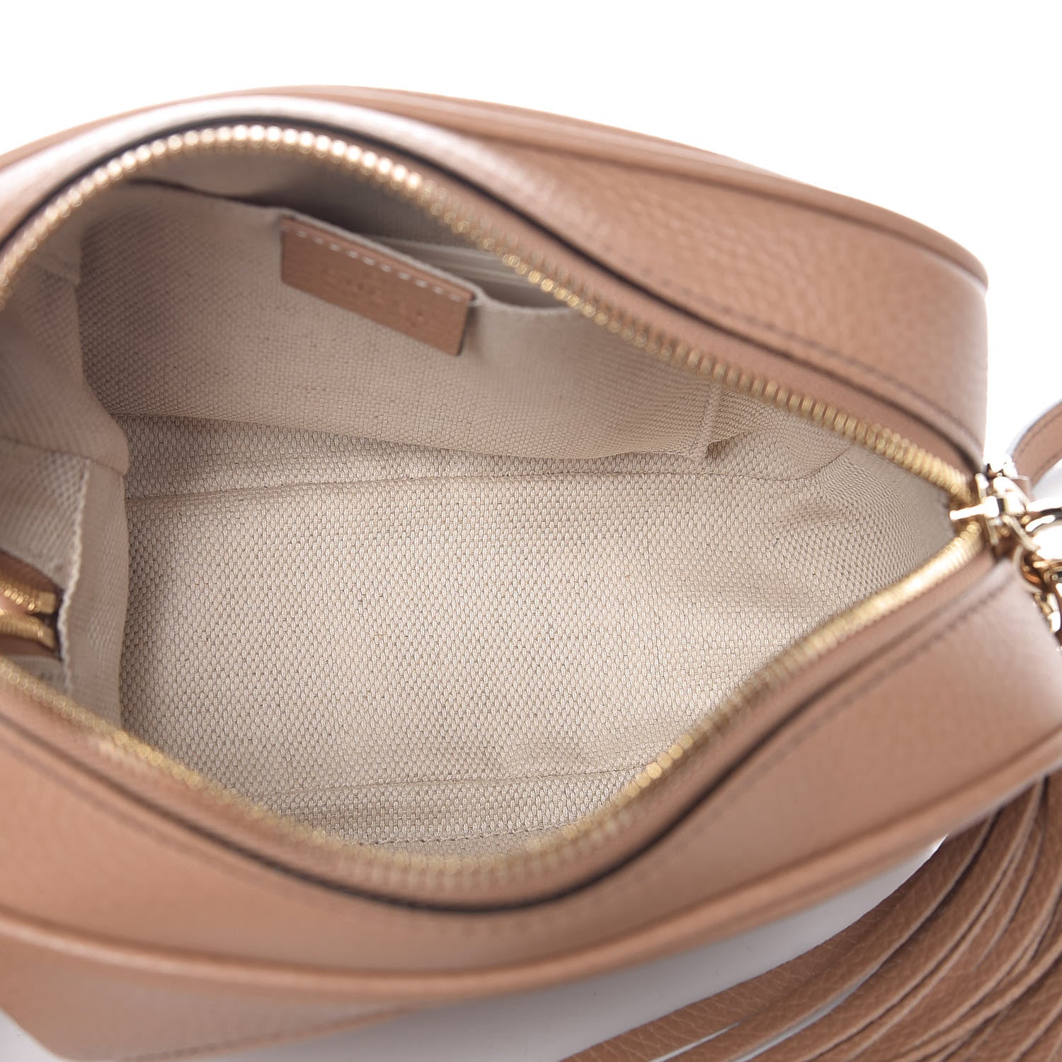 Gucci Pebbled Calfskin Small Soho Disco Bag Rose Beige 5 of 9
