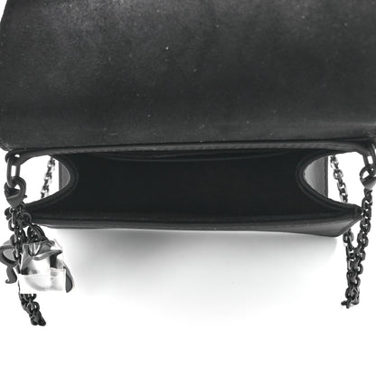 Christian Dior Ultra Matte Calfskin Cannage Mini Waist Pouch on Chain Black 5 of 9