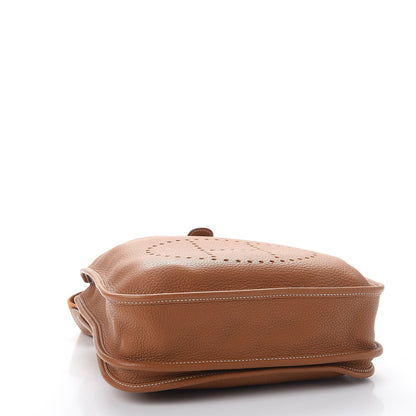 Hermes Taurillon Clemence Evelyne III PM Gold 4 of 9