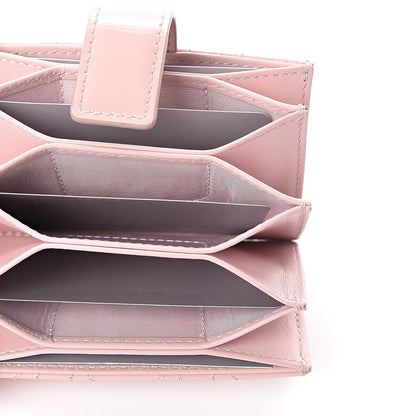 Christian Dior Patent Cannage Lady Dior 5-Gusset Card Holder Rose Clair 6 of 7