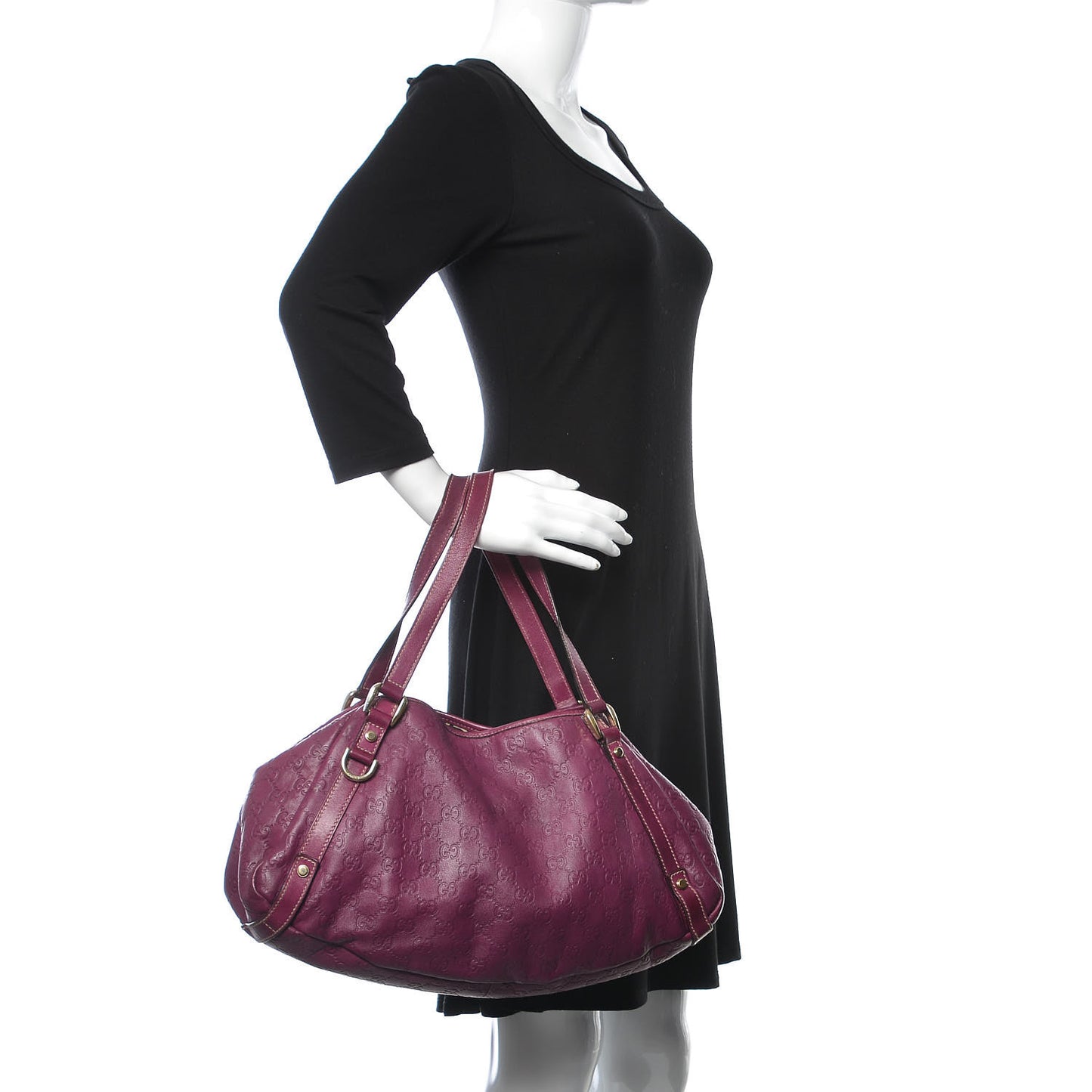 Guccissima Medium Abbey Shoulder Bag Purple