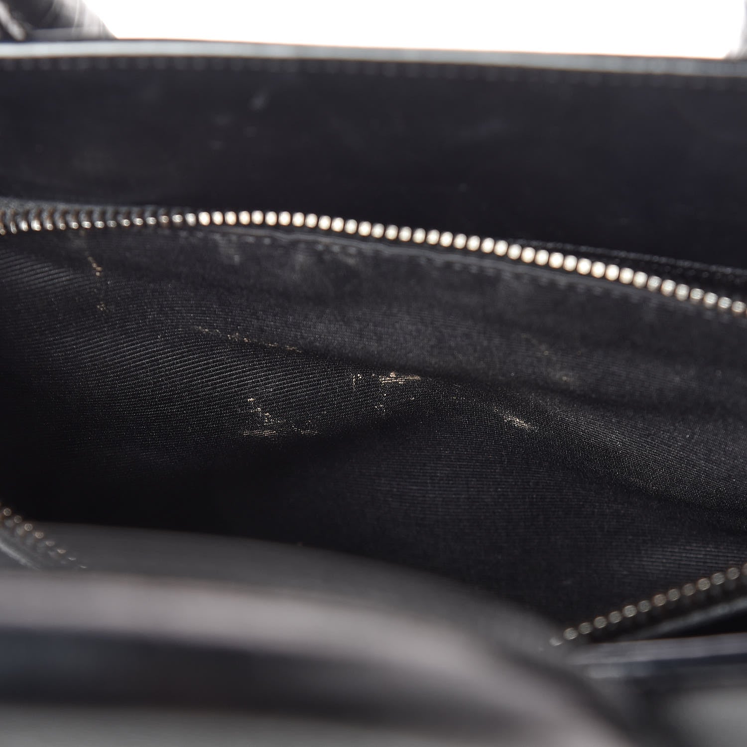 Saint Laurent Calfskin Crocodile Embossed Small Sac de Jour Black 9 of 10