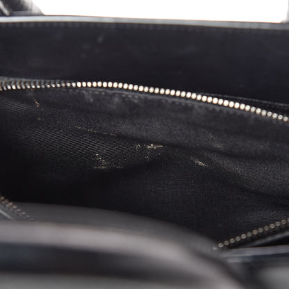 Saint Laurent Calfskin Crocodile Embossed Small Sac de Jour Black 9 of 10