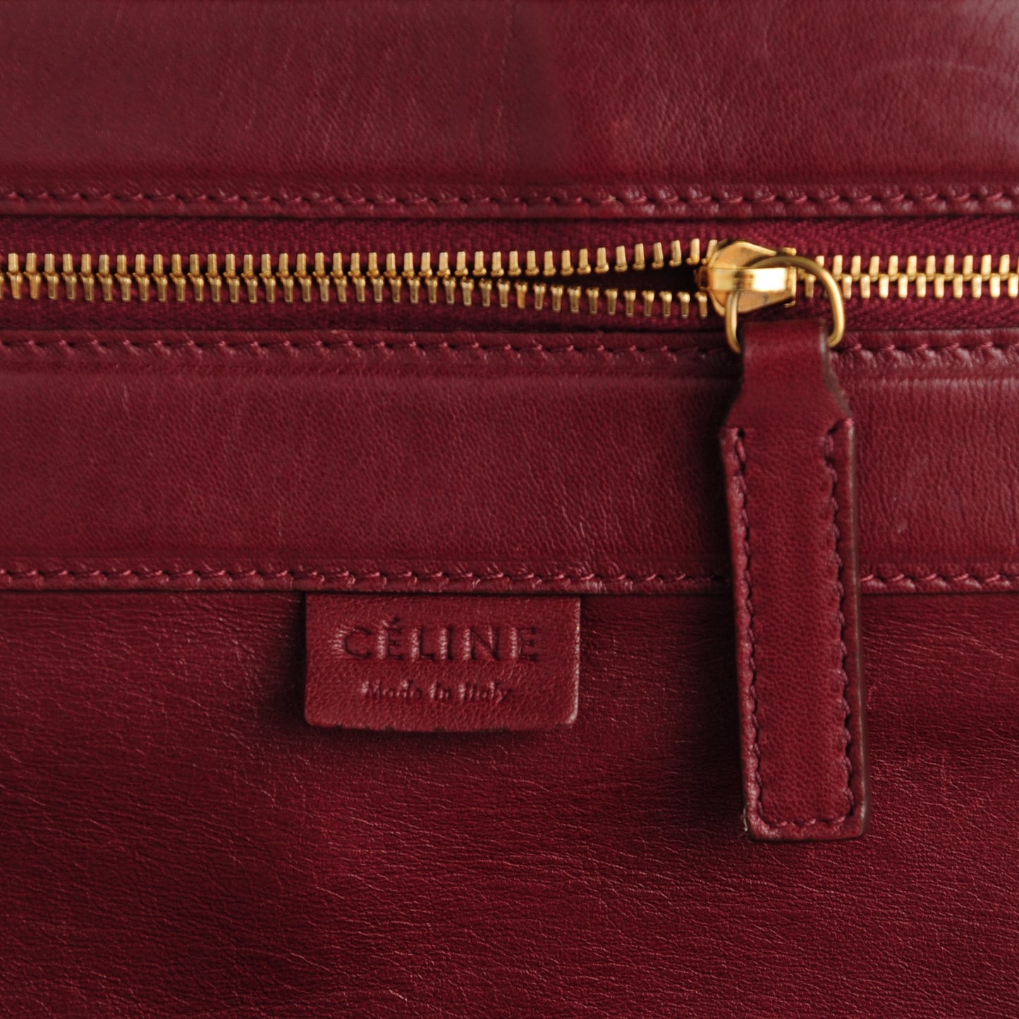 Lambskin Medium Horizontal Cabas Rust