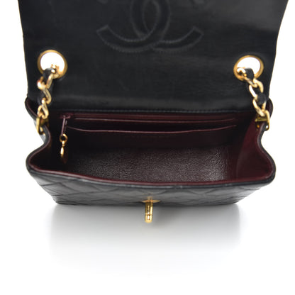 Chanel Lambskin Quilted Mini Square Flap Black 5 of 10