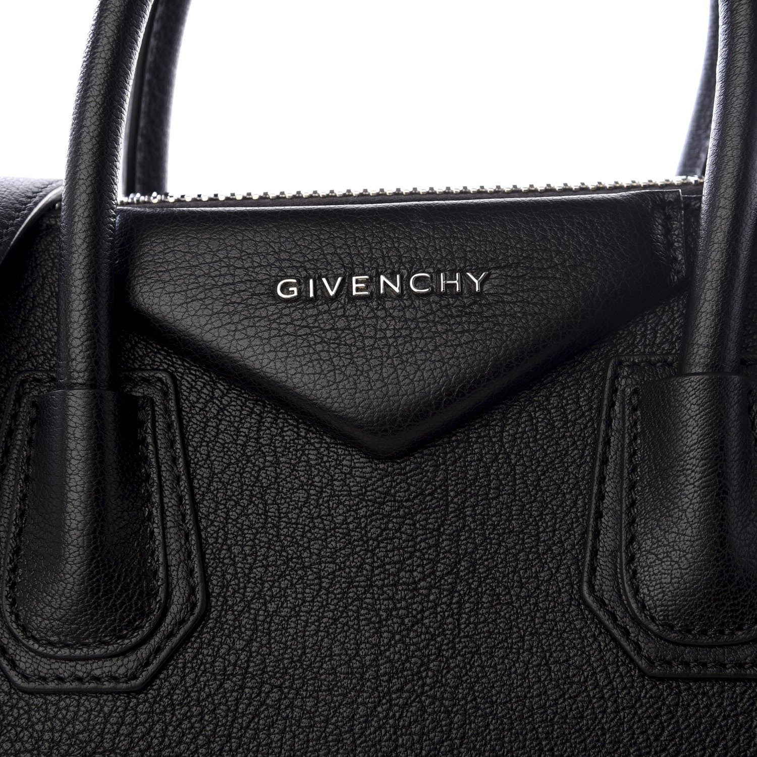 Givenchy Sugar Goatskin Striped Small Antigona Black Red 8 of 8