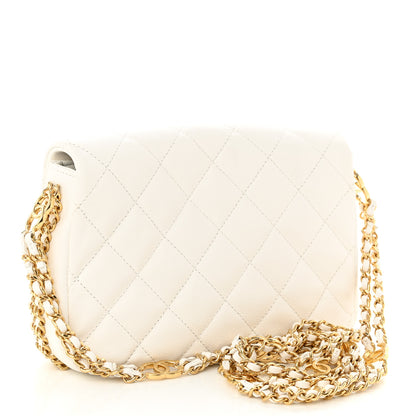 Chanel Caviar Quilted Mini CC You Flap White 2 of 9