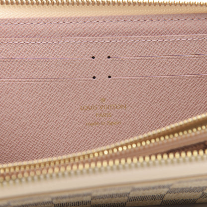 Louis Vuitton Damier Azur Clemence Wallet Rose Ballerine 6 of 9
