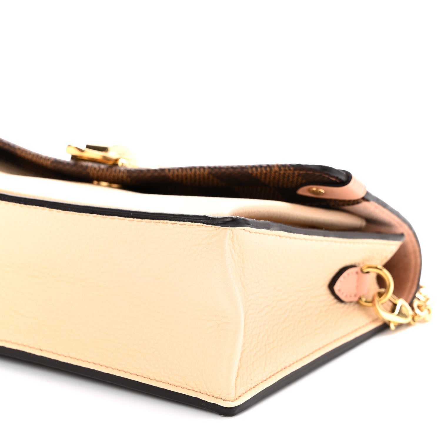 Louis Vuitton Damier Ebene Vavin Chain Wallet Creme 9 of 10