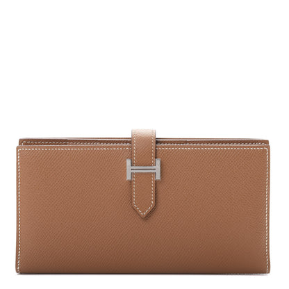 Hermes Epsom Bearn Gusset Wallet Gold 1 of 8