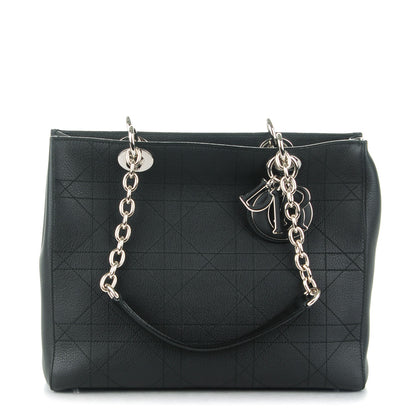 Christian Dior Grained Calfskin Cannage Medium Ultradior Tote Black 1 of 7