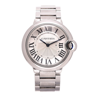 Cartier Stainless Steel 36mm Ballon Bleu De Quartz Watch 1 of 8