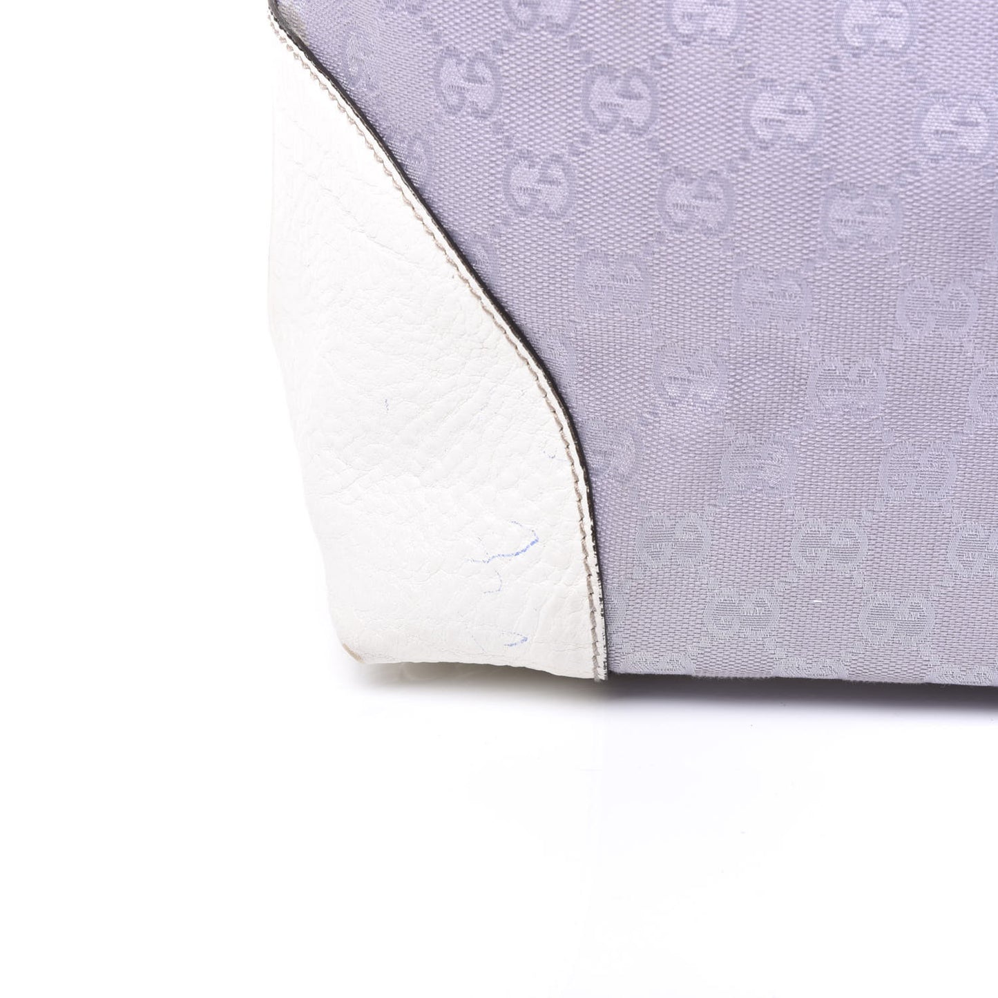 Monogram Tote Violet White